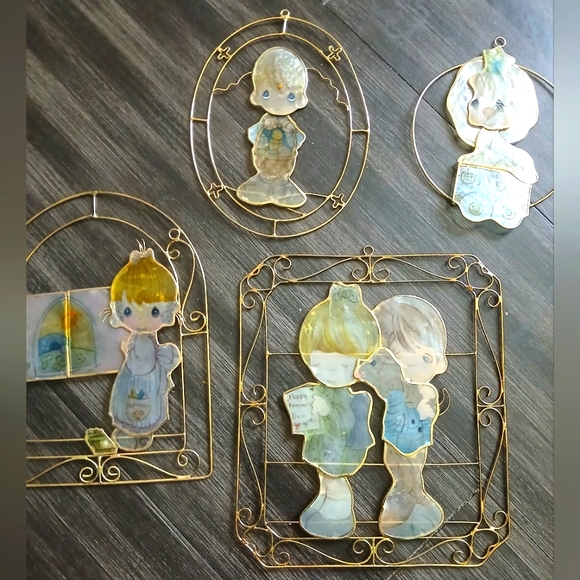 Precious Moments | Wall Decor | Vintage Precious Moments Stained Glass ...
